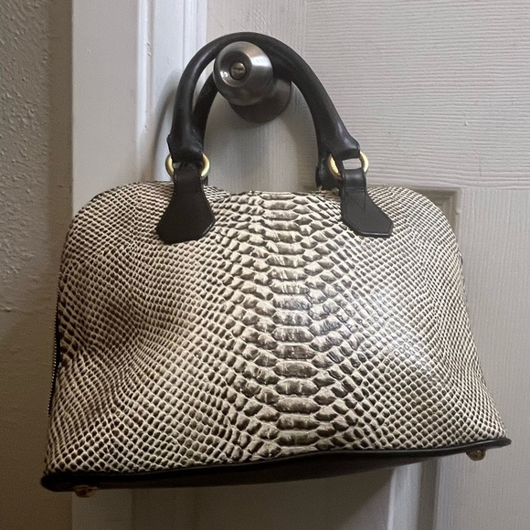 Brahmin Vivian Satchel/Shoulder Bag in Pearl Dogwood - Picture 13 of 16